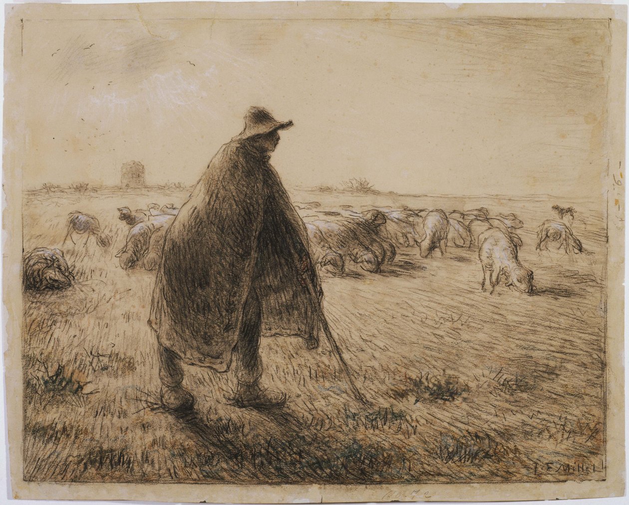 Pasterz autorstwa Jean Francois Millet