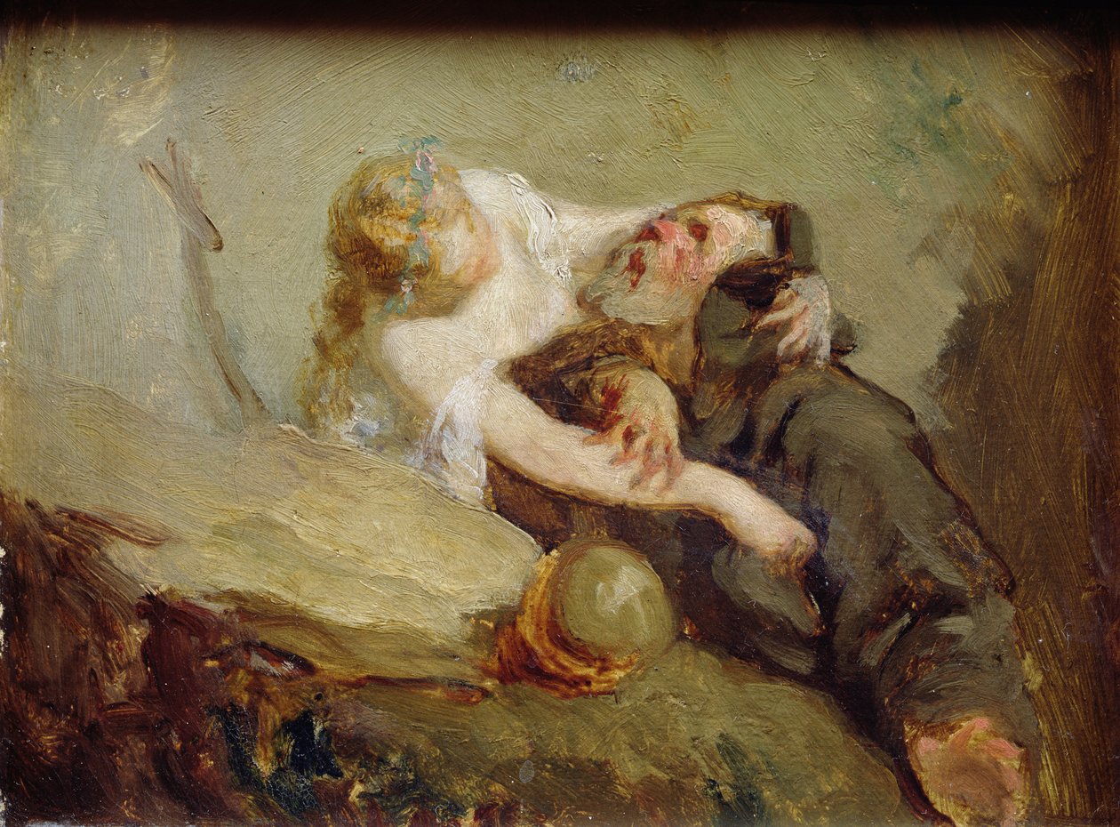 Kuszenie świętego Antoniego autorstwa Jean Francois Millet