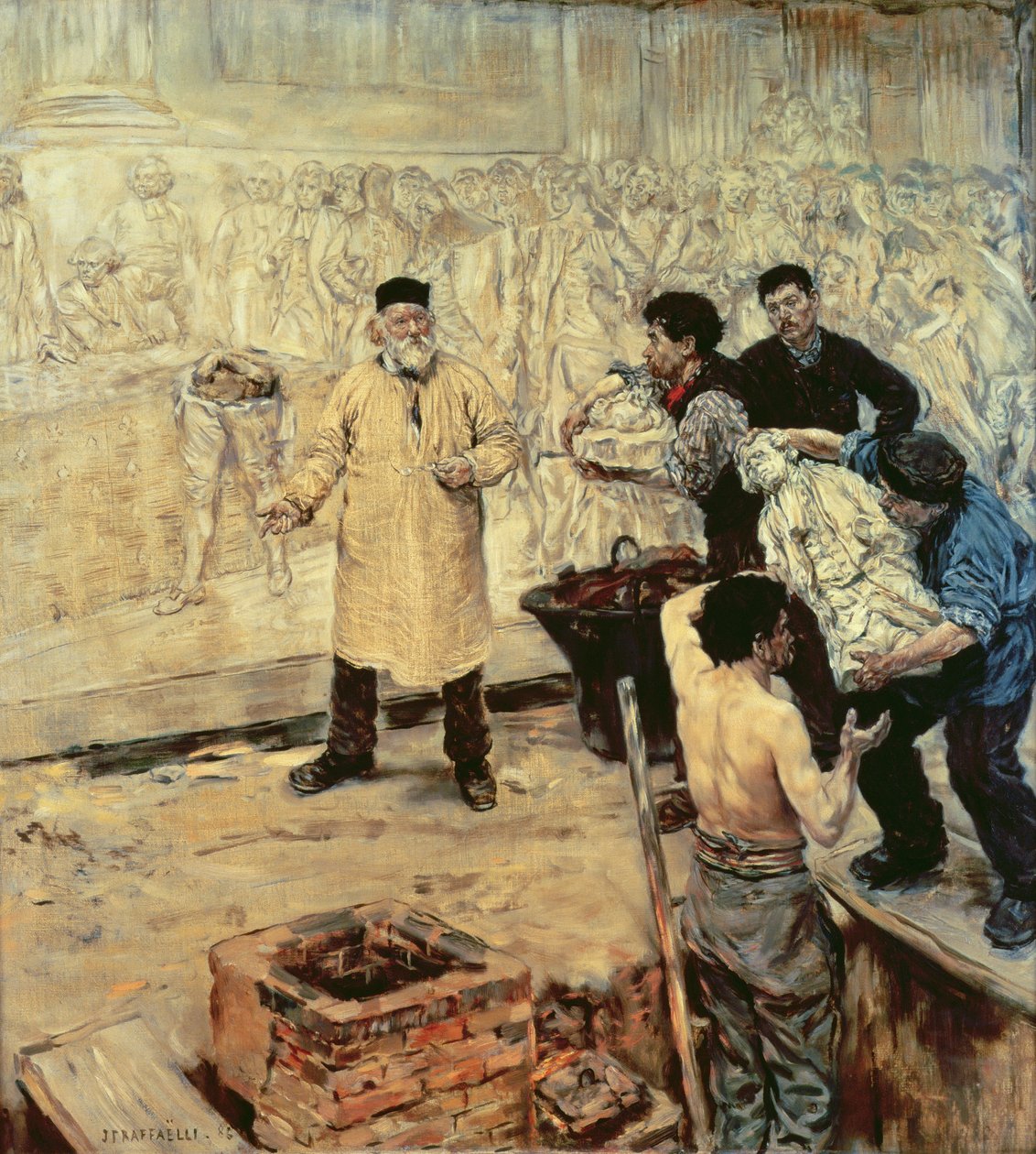 W odlewni, 1886 autorstwa Jean Francois Raffaelli