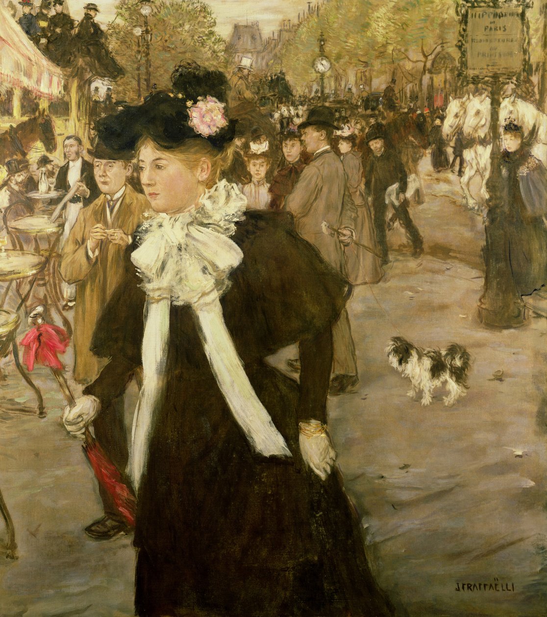 Boulevard des Italiens, ok. 1899 r. autorstwa Jean Francois Raffaelli