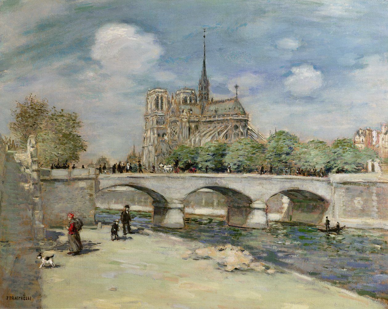 Notre Dame de Paris, ok. 1900 autorstwa Jean Francois Raffaelli