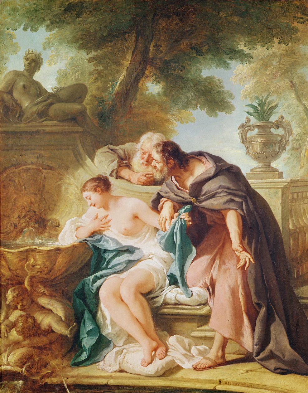Zuzanna i starsi, 1727 autorstwa Jean François de Troy