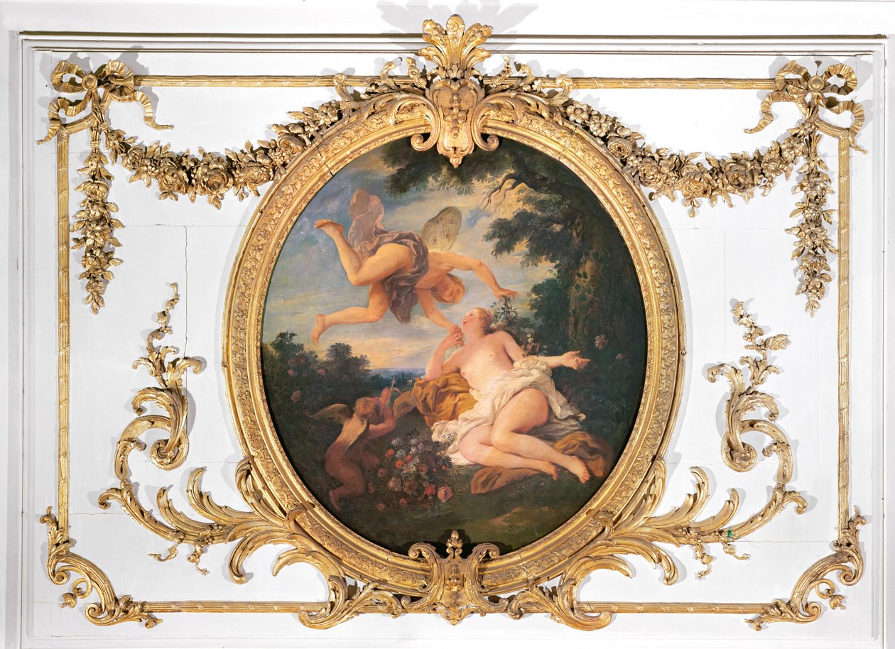 Zefir i Flora, z Salle de Conseil autorstwa Jean François de Troy