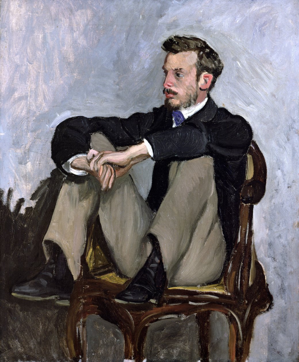 Portret Auguste Renoira (1841-1919), 1867 autorstwa Jean Frederic Bazille