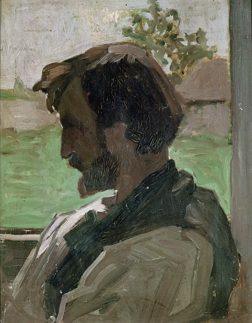 Autoportret w Saint-Saveur, 1868 autorstwa Jean Frederic Bazille