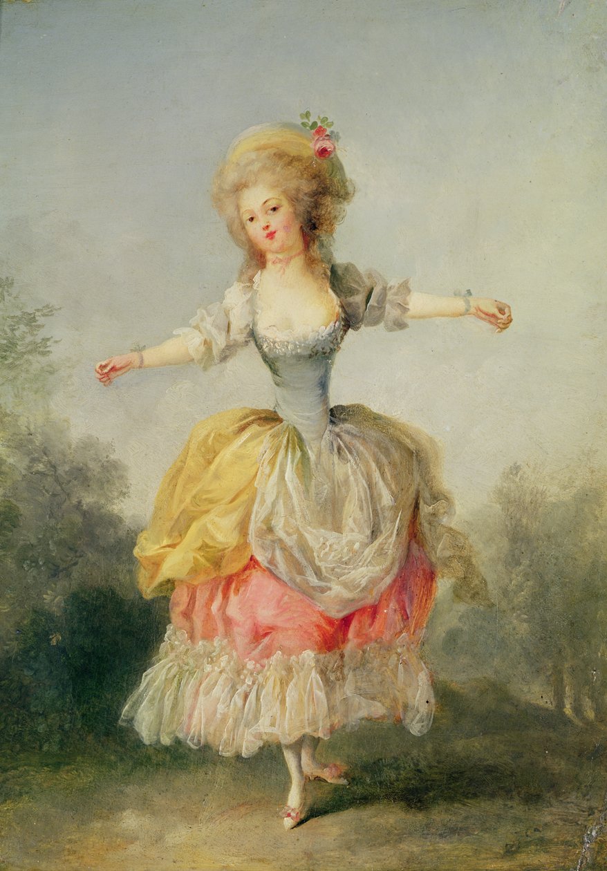 Tancerka w stroju Ludwika XVI autorstwa Jean Frederic Schall