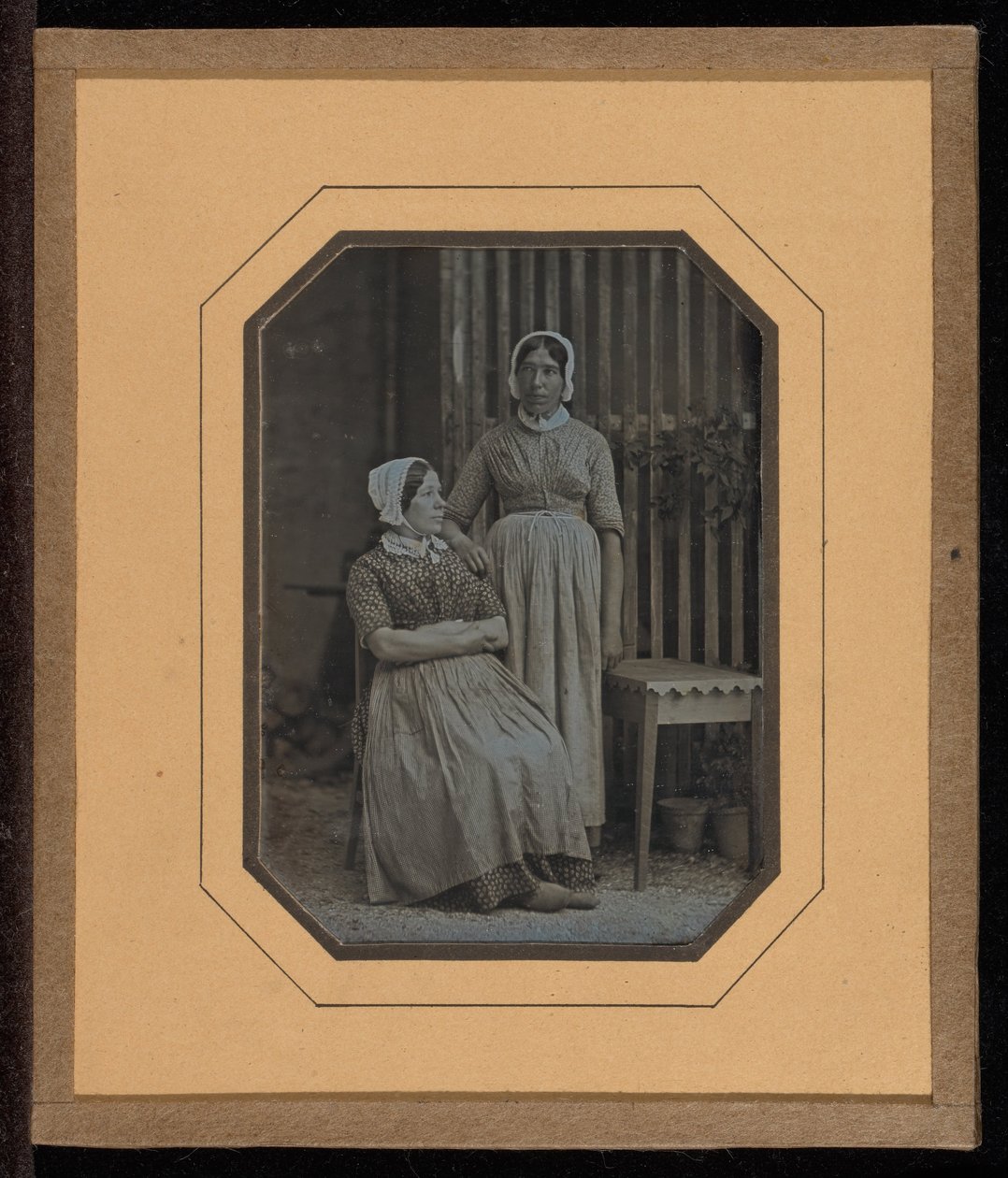 Portret dwóch służących – Lisette Gilliard i Susette autorstwa Jean Gabriel Eynard