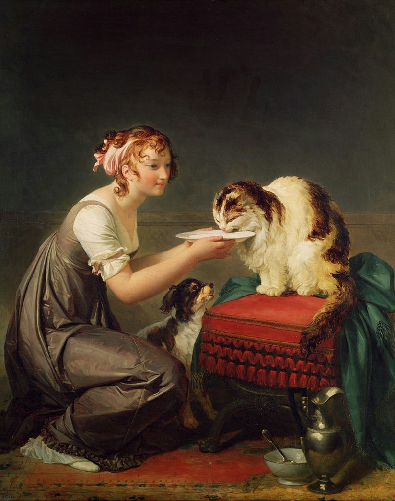 Obiad dla kotów autorstwa Jean Honore Fragonard