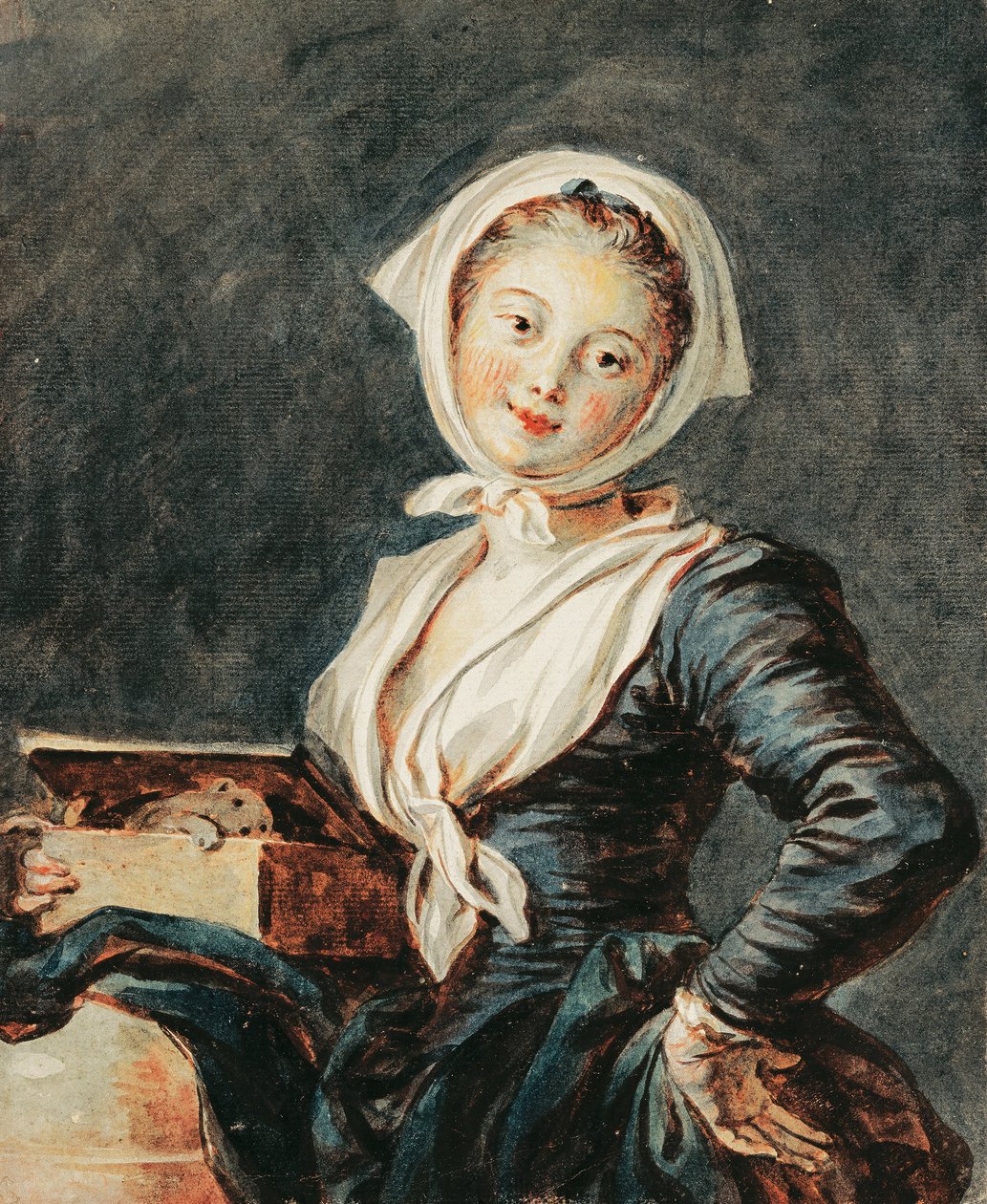 Dziewczyna ze świstakiem autorstwa Jean Honore Fragonard