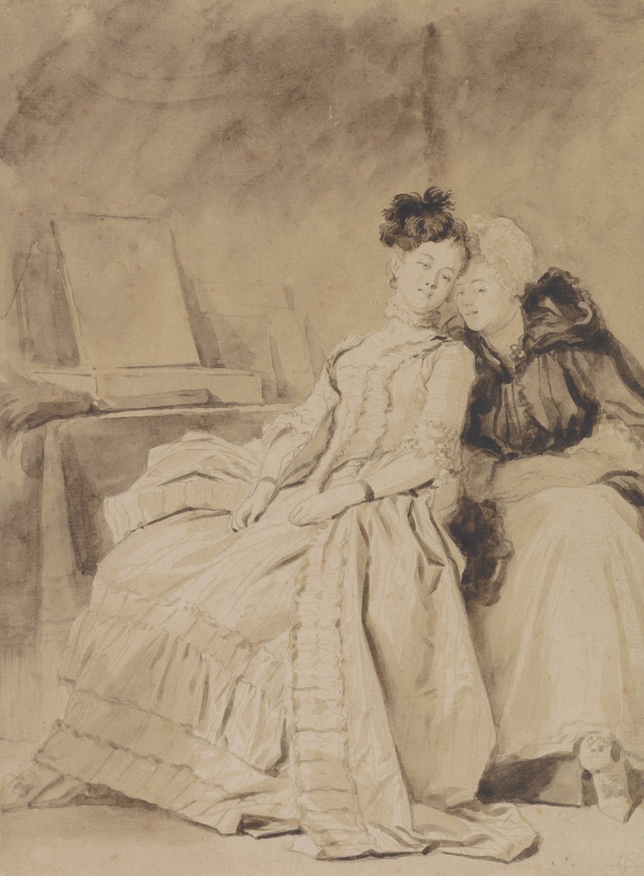 Rozmowa intymna autorstwa Jean Honore Fragonard