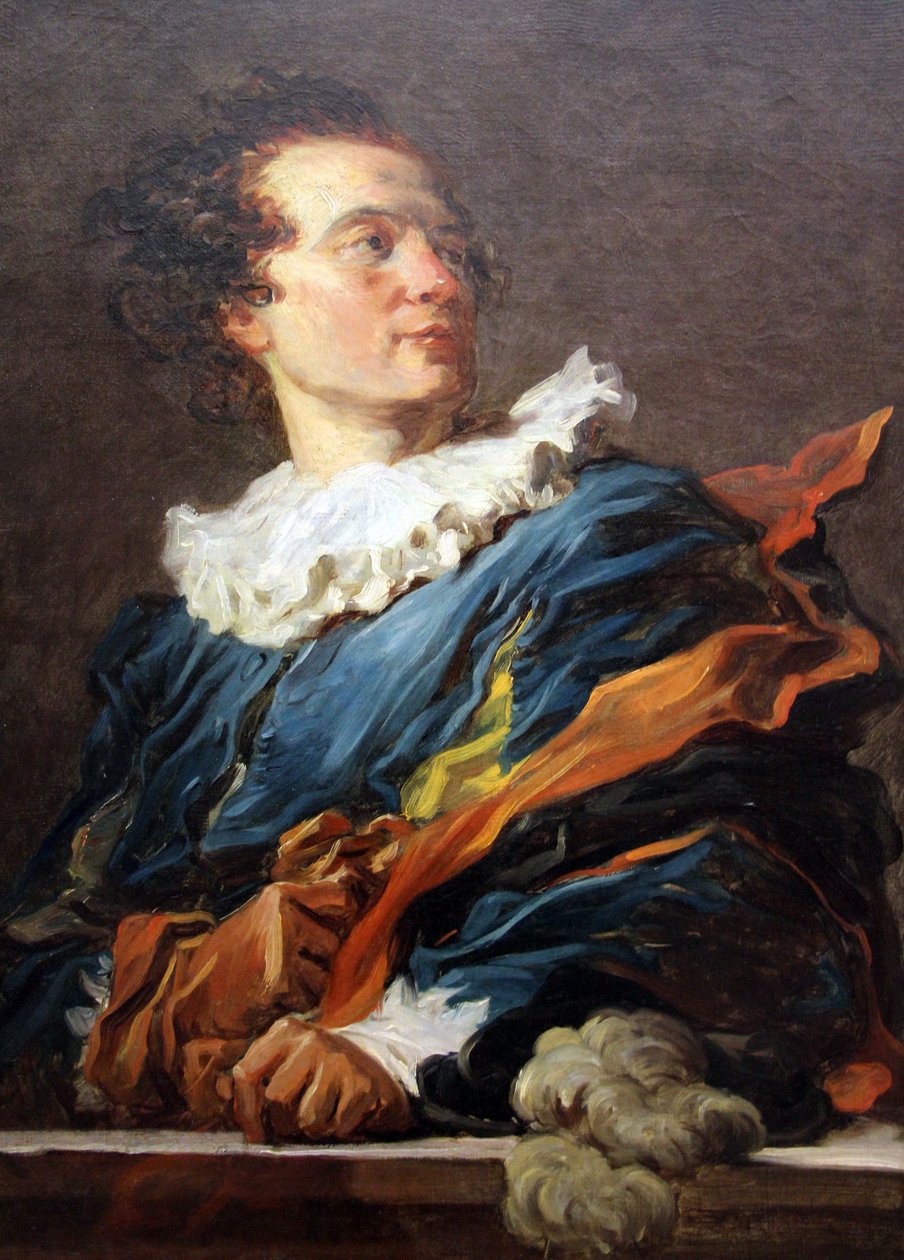 portret opata świętego autorstwa Jean Honore Fragonard