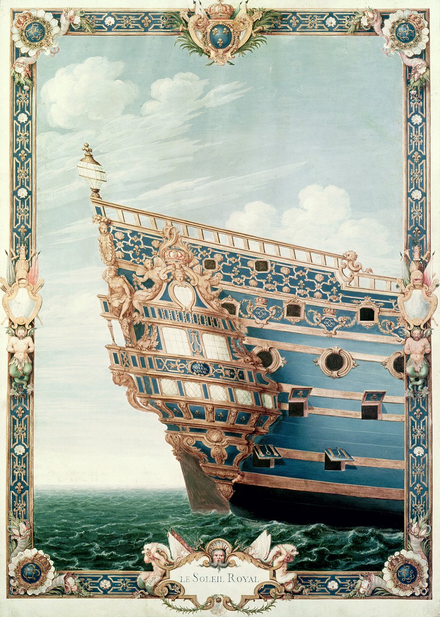 Pozamek „Le Soleil Royal” autorstwa Jean I Berain