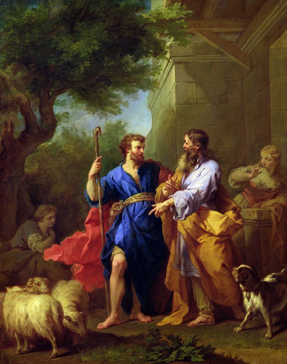 Jakub i Laban, przed 1737 autorstwa Jean Bernard Restout