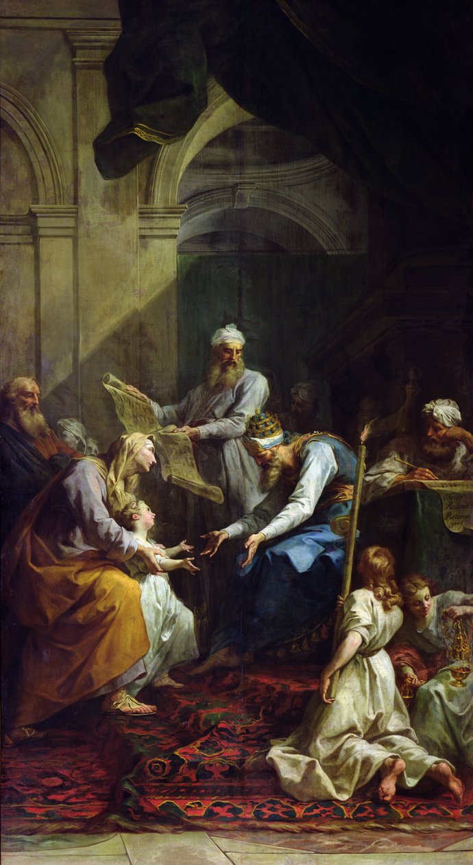 Ofiarowanie Matki Boskiej w Świątyni, 1735 autorstwa Jean Bernard Restout