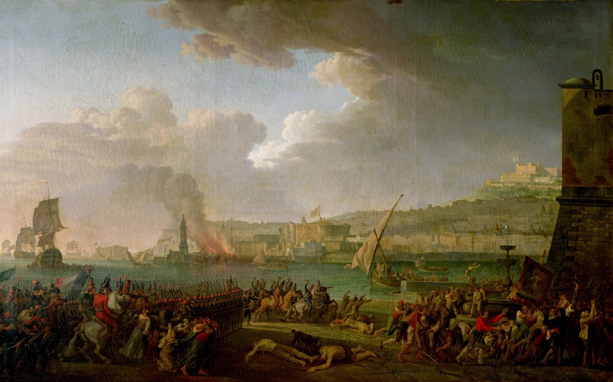 Armia francuska wkraczająca do Neapolu pod dowództwem generała Championnet (1762-1800) 21 stycznia 1799, 1799 autorstwa Jean Jacques Francois Taurel
