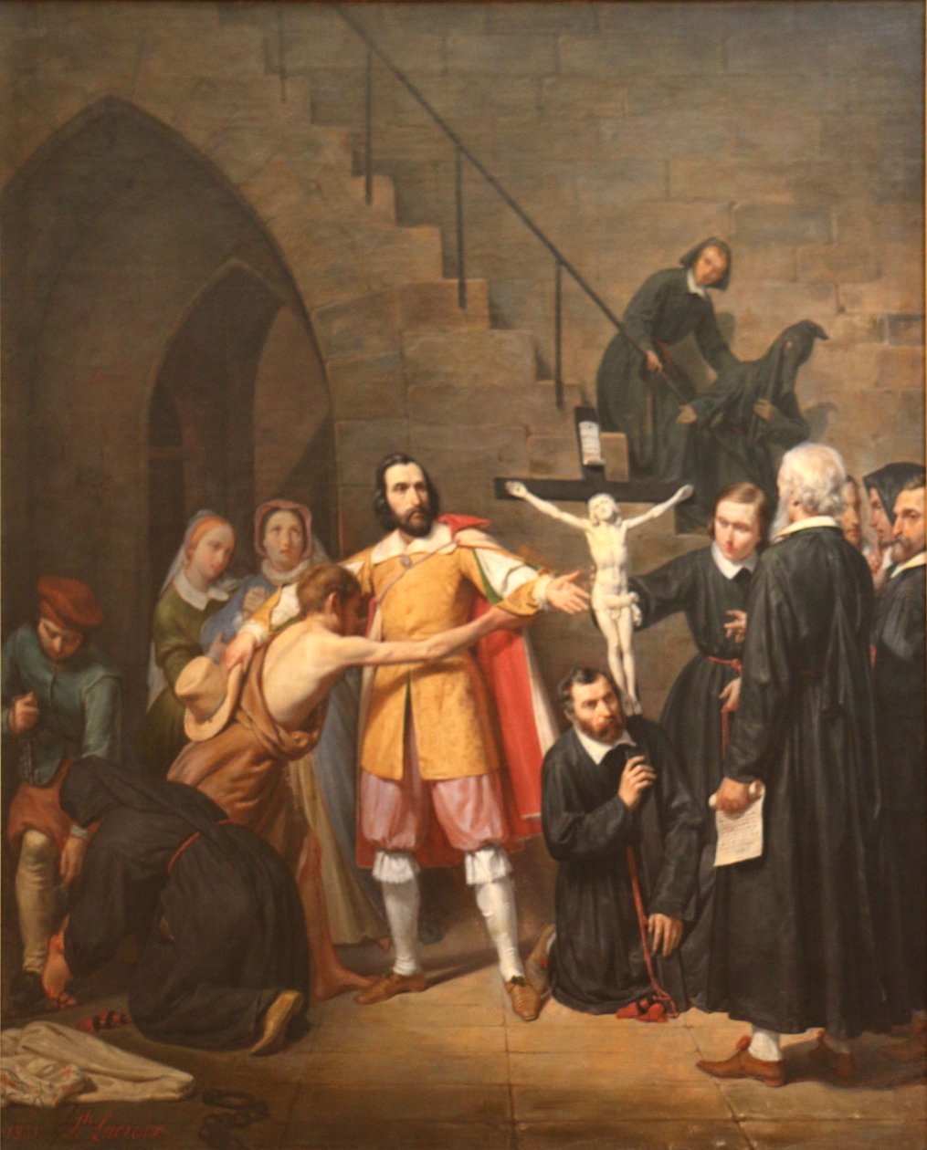 Legenda o Chrystusie czarnych pokutników autorstwa Jean Joseph Lacroix