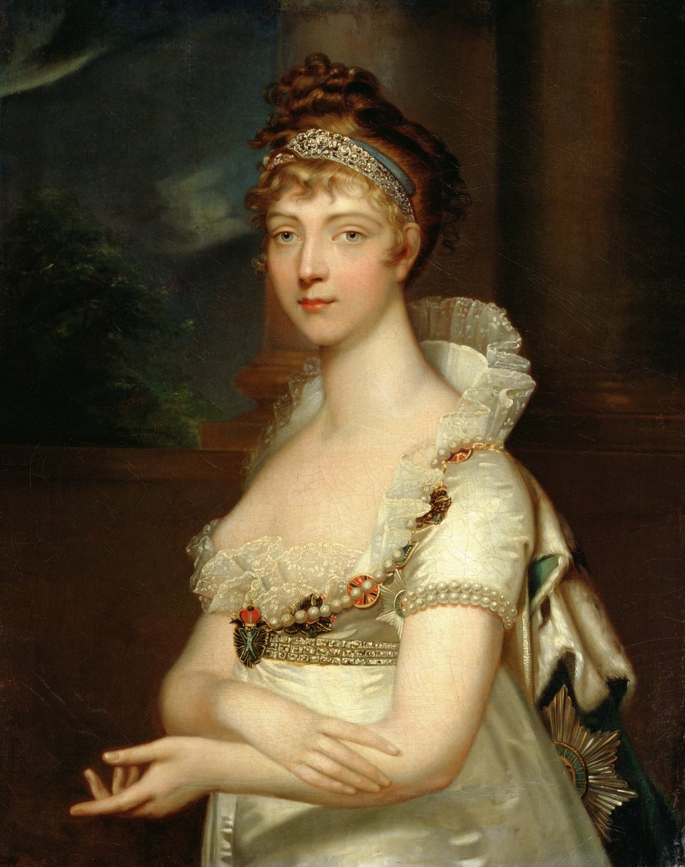 Cesarzowa Elżbieta Aleksiejewna (1779-1826) autorstwa Jean Laurent Mosnier