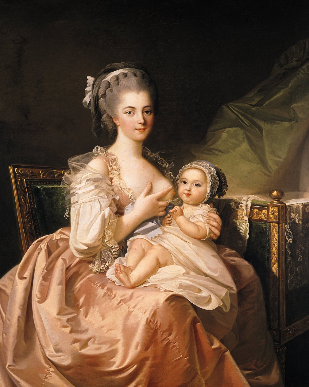 Młoda Matka, ok. 1770-80 autorstwa Jean Laurent Mosnier