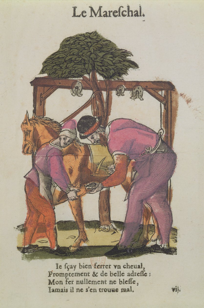 Kowal (rycina kolorowa) autorstwa Jean Leclerc