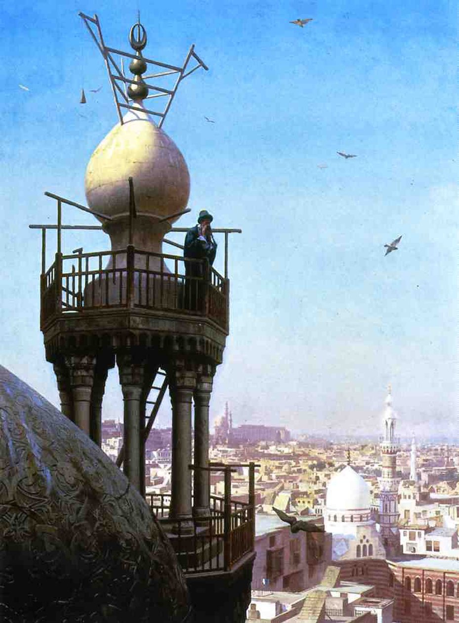 Wezwanie muezina, 1878 autorstwa Jean Leon Gerome