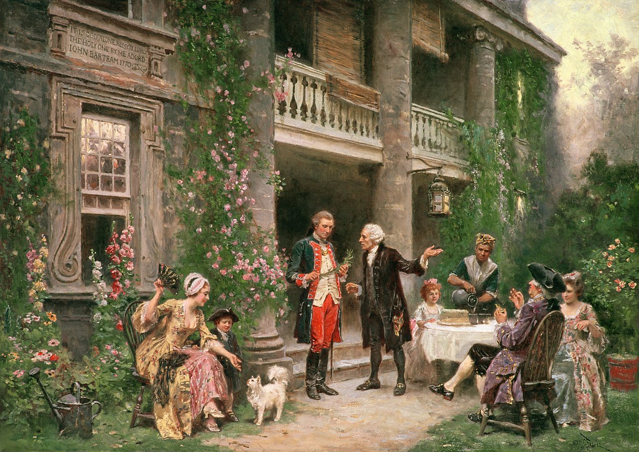 George Washington odwiedzając Bartram