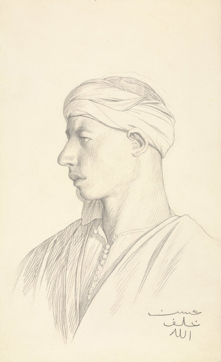 Portret egipskiego Fellaha autorstwa Jean Leon Gerome
