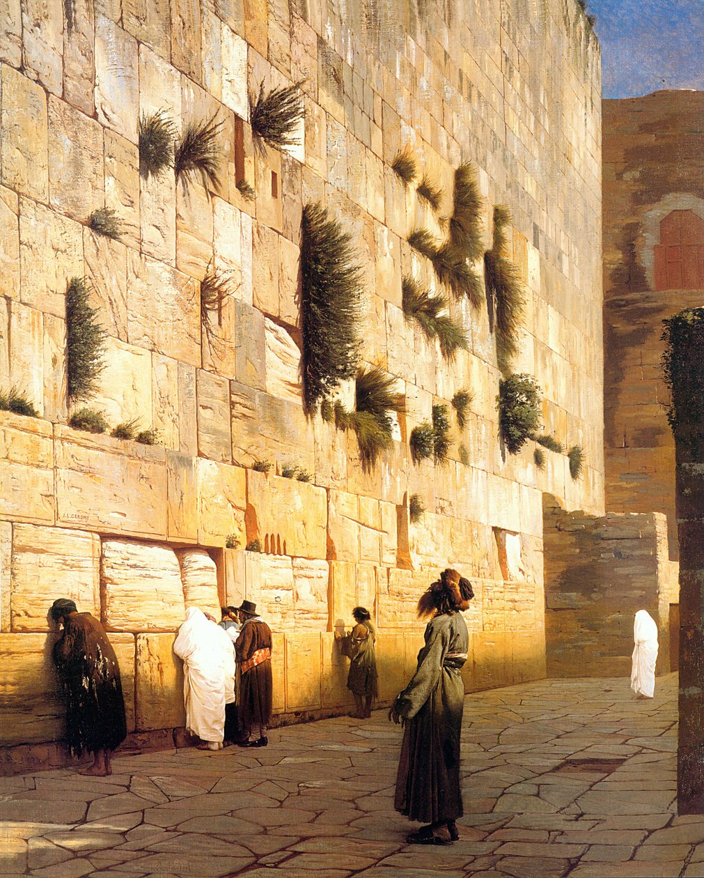 Mur Salomona Jerozolima autorstwa Jean Leon Gerome