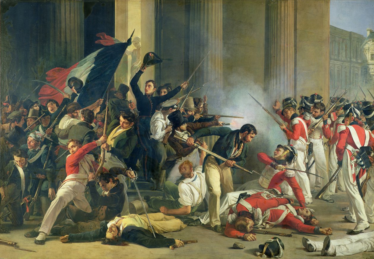 Лувр дахь 1830 оны хувьсгалын дүр зураг autorstwa Jean Louis Bezard