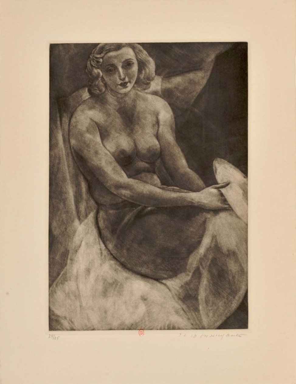 Twarze, zestaw czternastu mezzotint autorstwa Jean Louis Boussingault