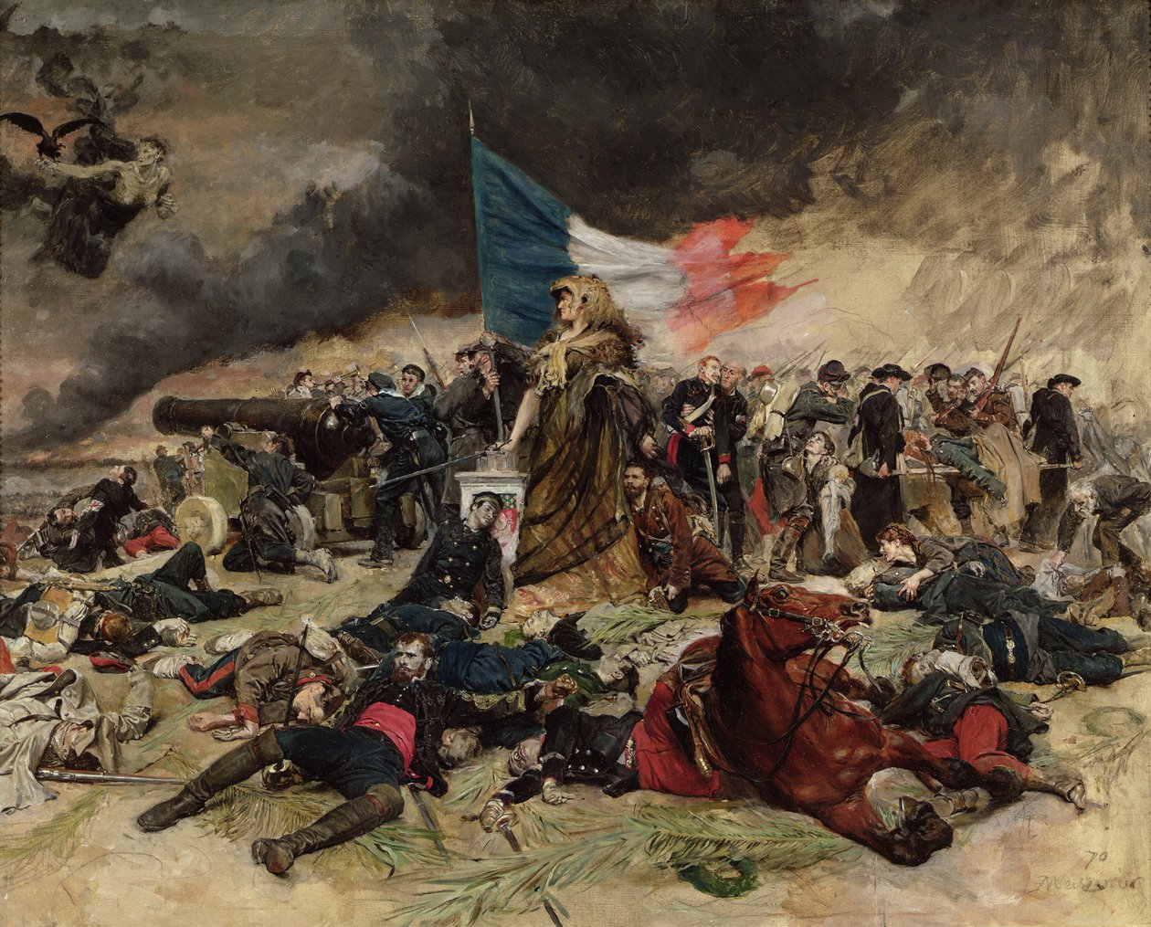 Alegoria oblężenia Paryża, 1870 autorstwa Jean Louis Ernest Meissonier
