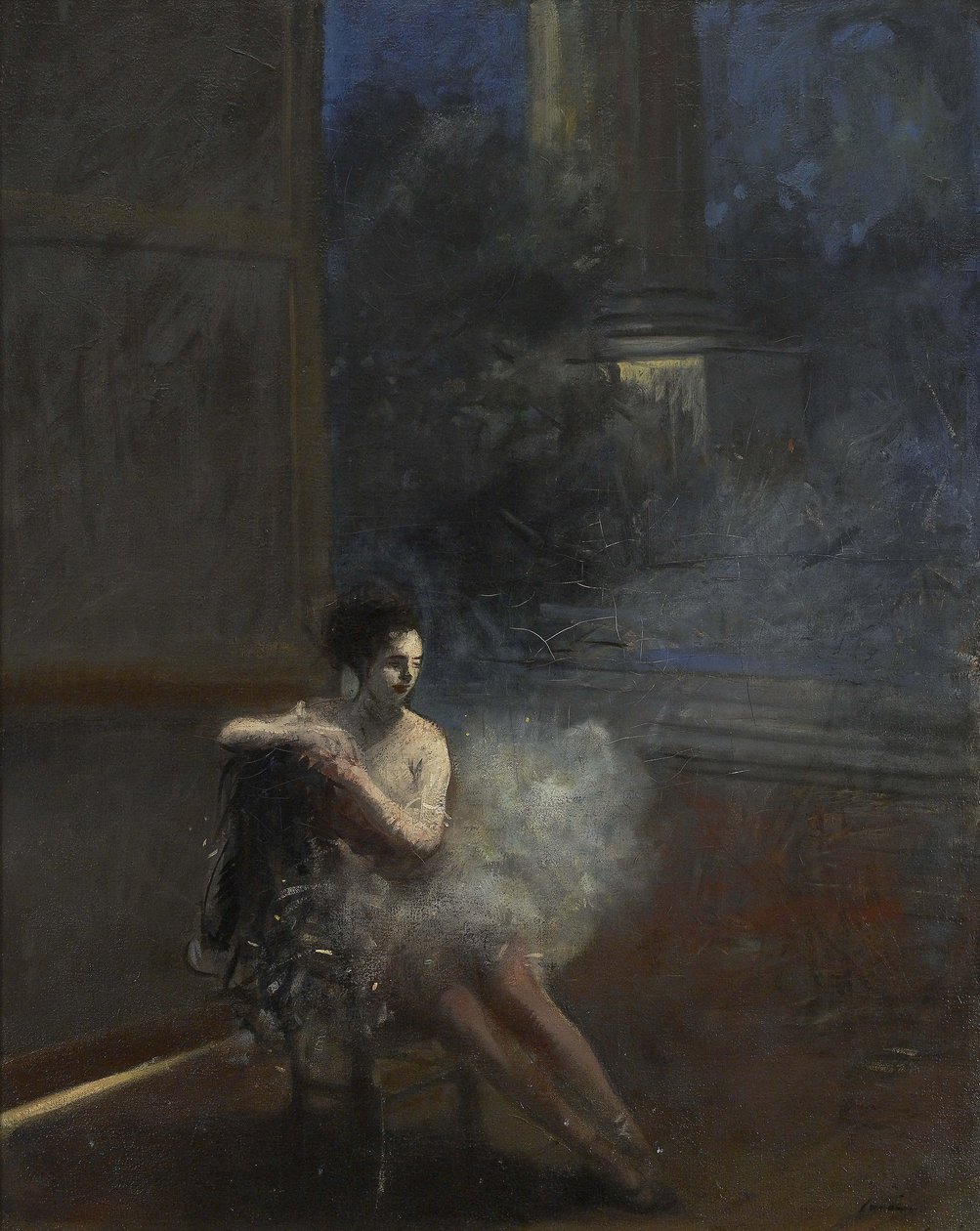 Siedząca tancerka autorstwa Jean Louis Forain
