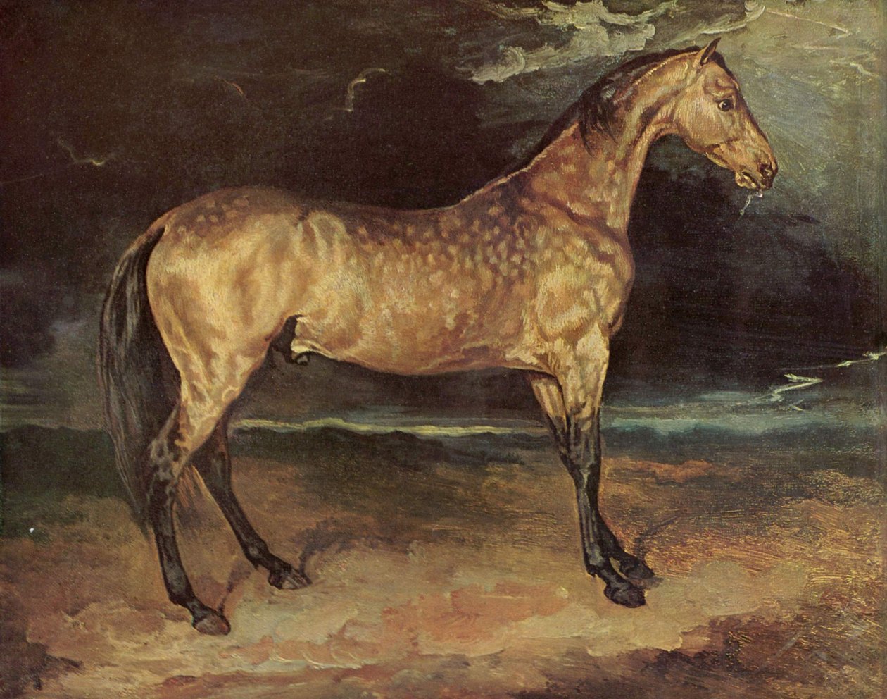 Koń w burzy autorstwa Theodore Gericault