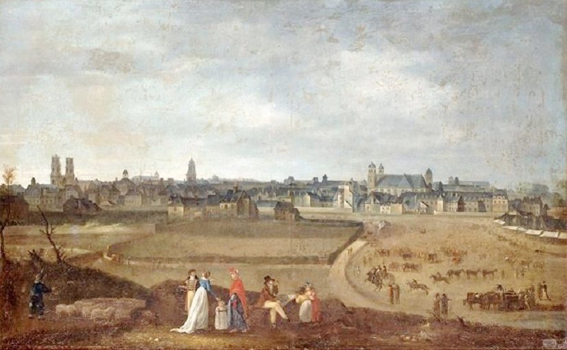 Widok Rennes, zaczerpnięty z Champ de Mars autorstwa Jean Loyer