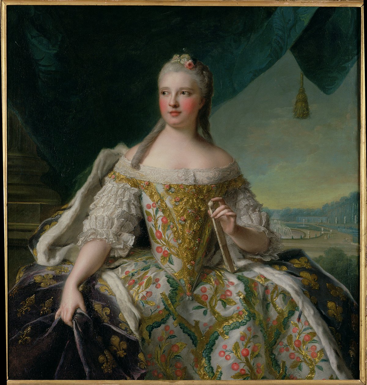Dauphine Marie-Josephe of Saxony (1731-67) 1751 autorstwa Jean Marc Nattier