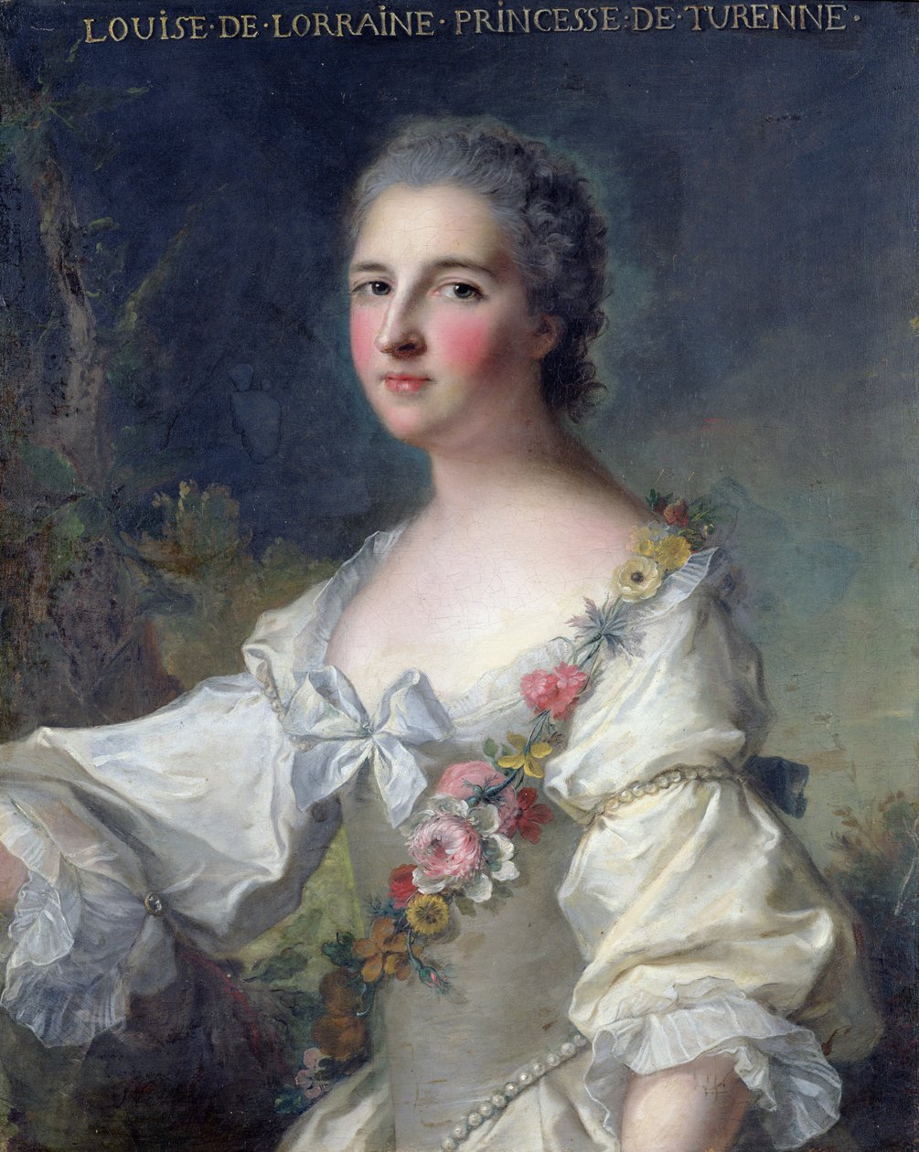 Louise-Henriette-Gabrielle de Lorraine (1718-88) Księżniczka Turenne i księżna Bouillon, 1746 autorstwa Jean Marc Nattier