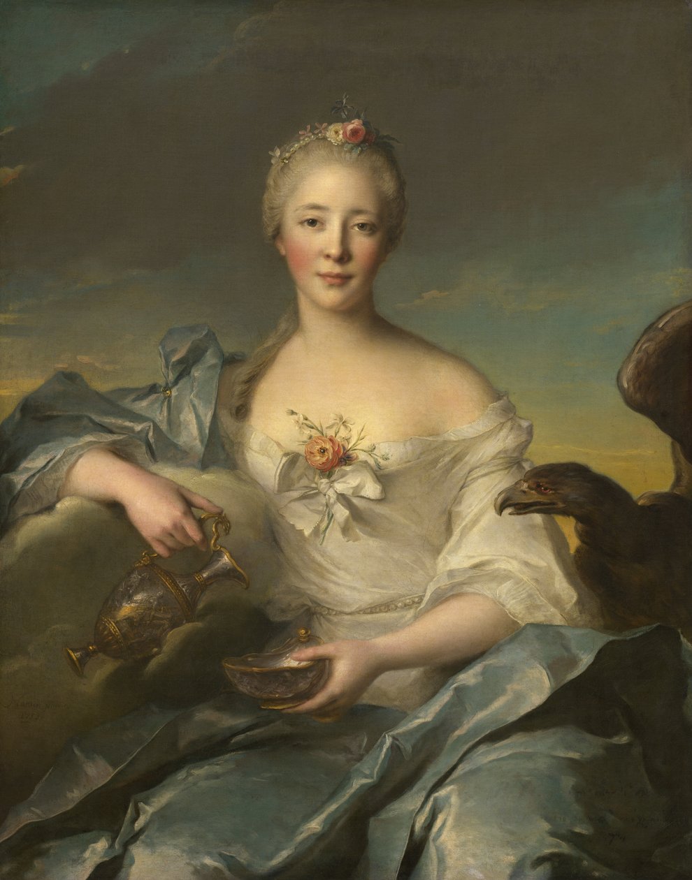 Madame Le Fèvre Caumartina jako Hebe autorstwa Jean Marc Nattier