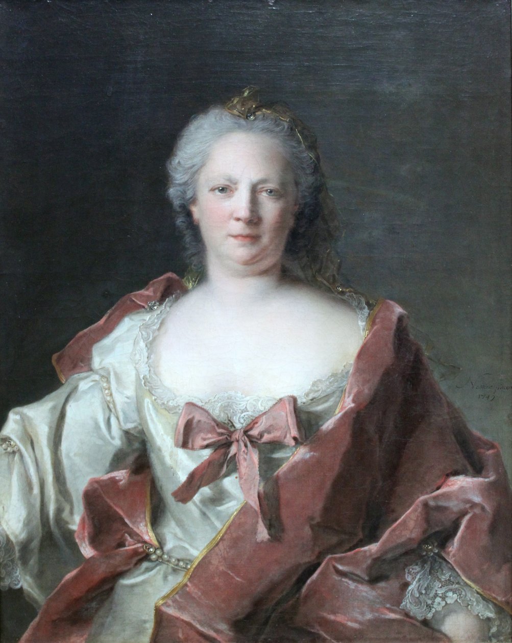 Portret żony bankiera z Frankfurtu Anny Elisabeth Leerse (1698-1776) autorstwa Jean Marc Nattier