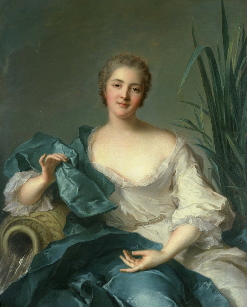 Portret Madame Marie-Henriette Berthelot de Pléneuf autorstwa Jean Marc Nattier