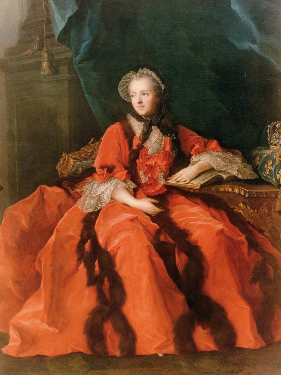 Portret Marii Leszczyńskiej (1703-68) 1762 autorstwa Jean Marc Nattier