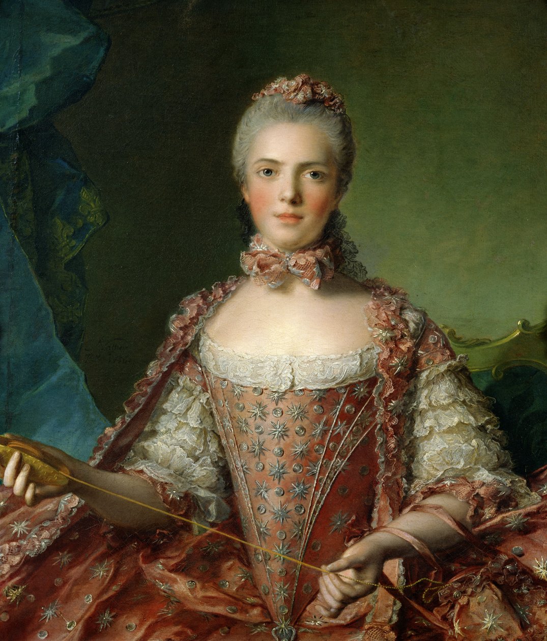 Portret Marii Adelajdy (1759-1802) 1756 autorstwa Jean Marc Nattier