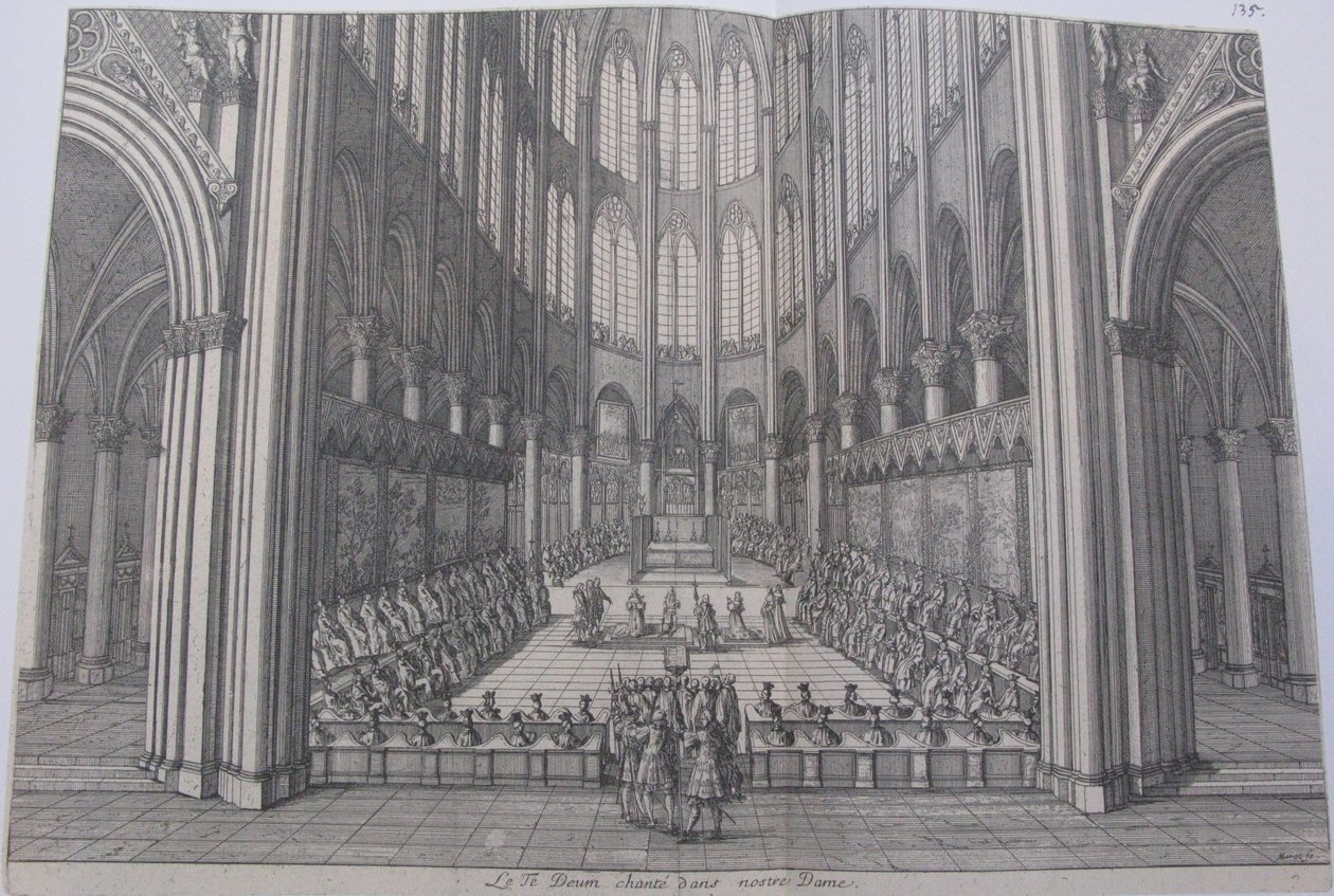 Te deum w katedrze Notre Dame autorstwa Jean Marot
