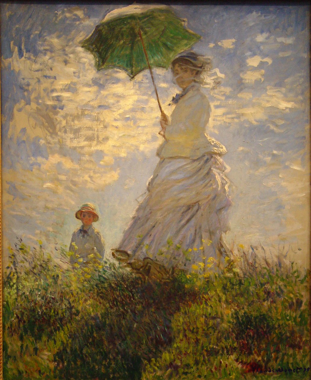 Kobieta z parasolem autorstwa Jean Monet