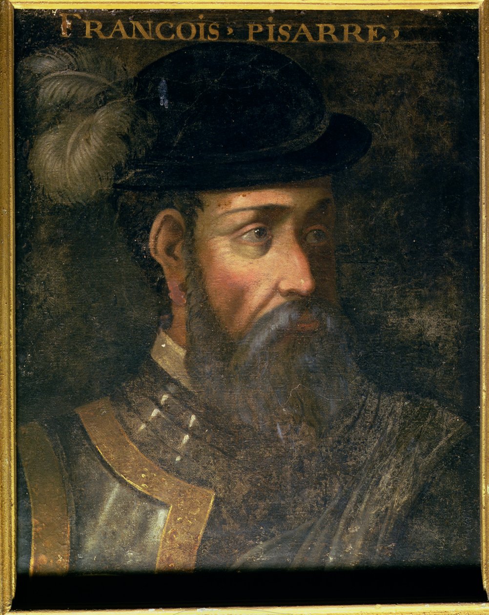 Portret Francisco Pizarro (ok.1478-1541) hiszpański zdobywca Peru autorstwa Jean Laurent Mosnier
