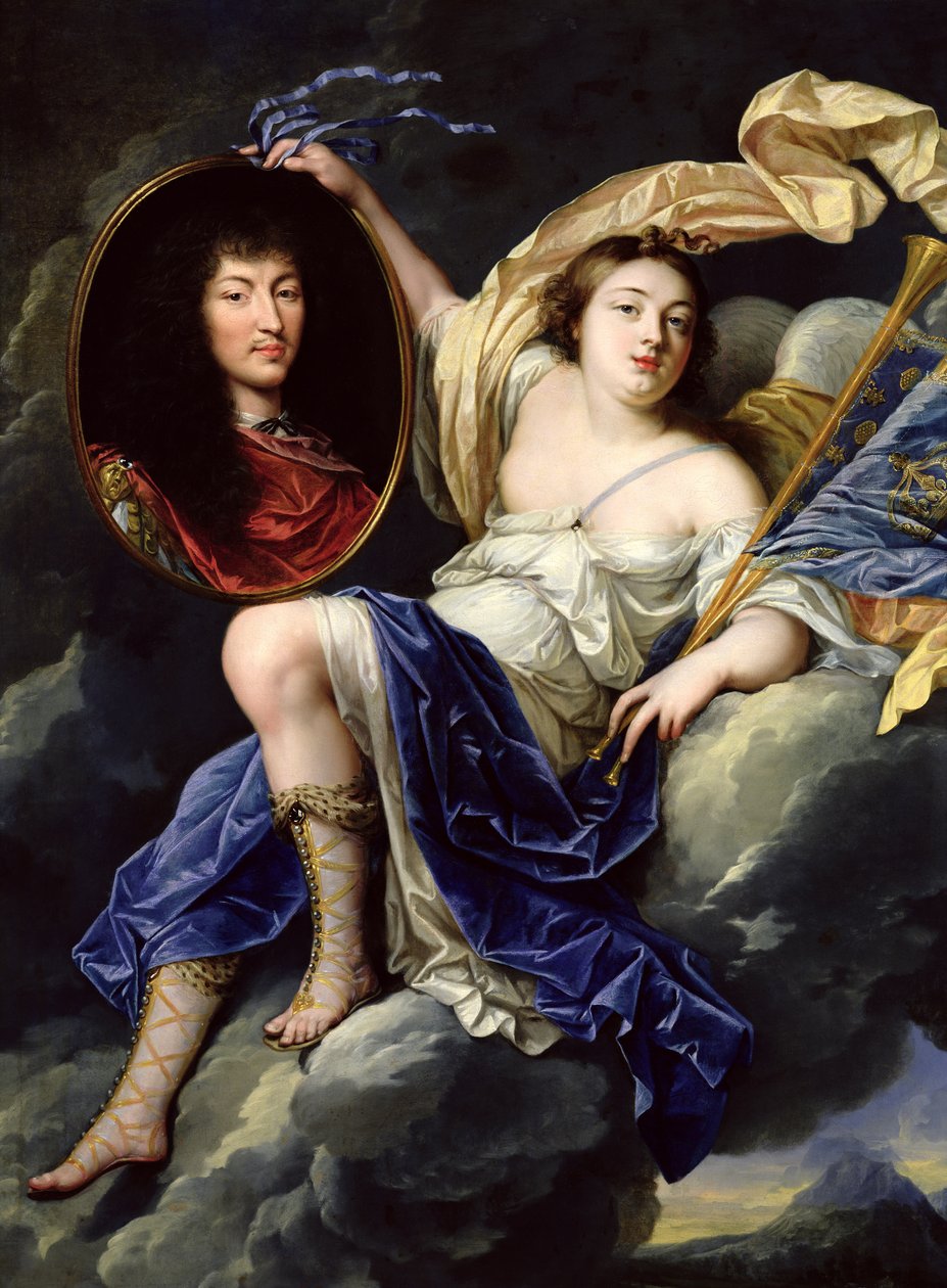 Sława przedstawiająca portret Ludwika XIV (1638-1715) we Francji autorstwa Jean Nocret