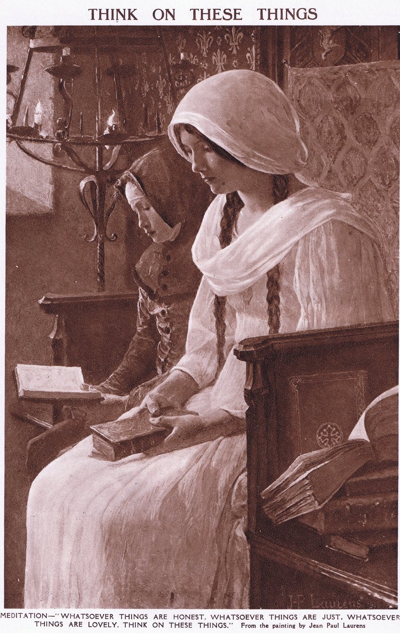 Pomyśl o tych rzeczach autorstwa Jean Paul Laurens