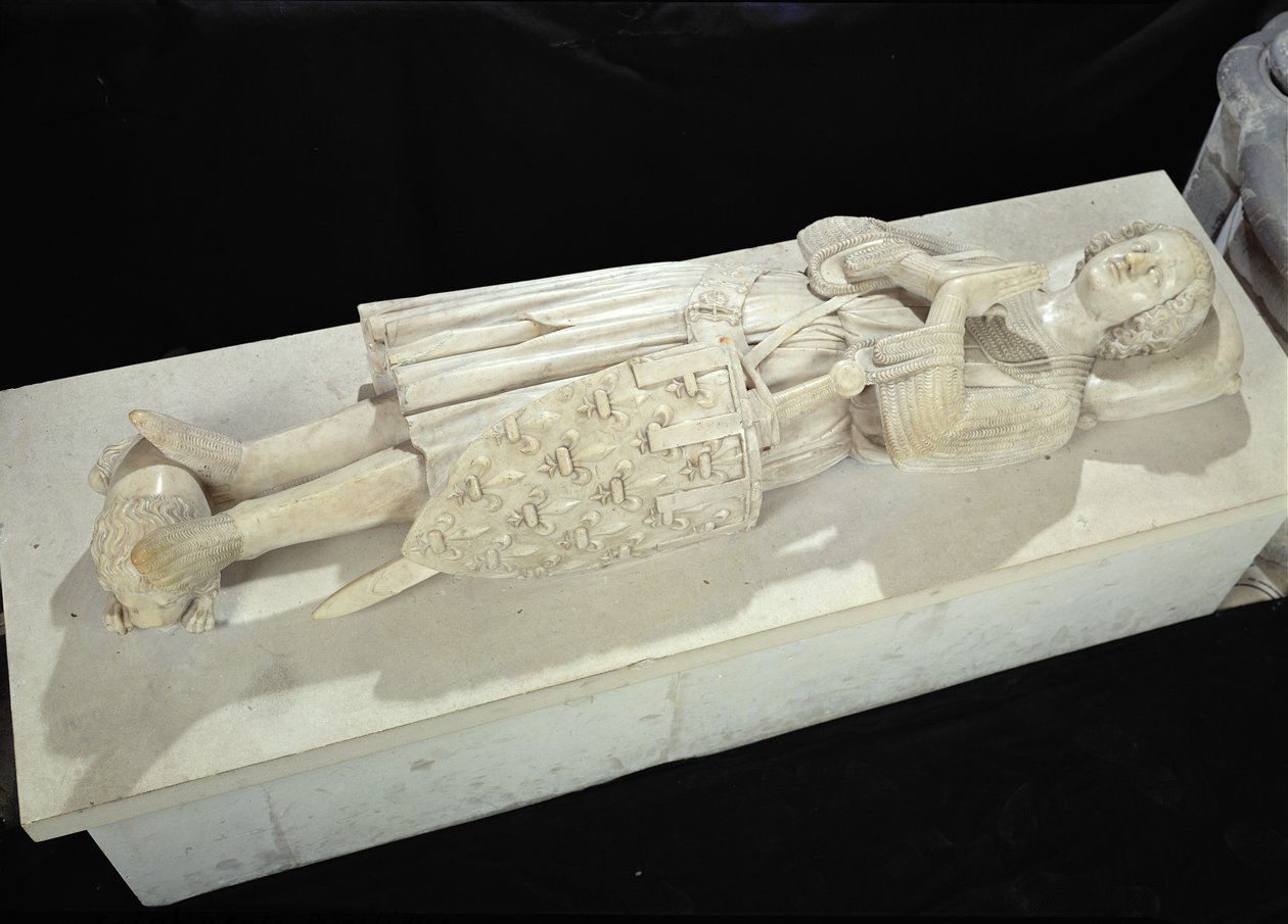 Wizerunek Roberta II (1250-1302) hrabiego Artois, 1317 autorstwa Jean Pepin