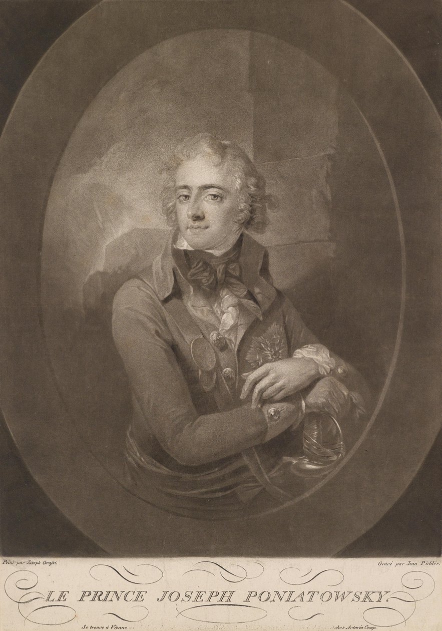 Portret księcia Józefa Poniatowskiego autorstwa Giuseppe or Josef Grassi