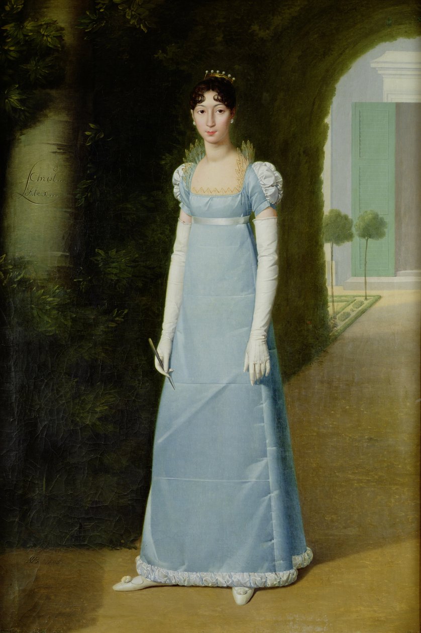 Portret Charlotte Bonaparte (1795-1865) 1808 autorstwa Jean Pierre Granger