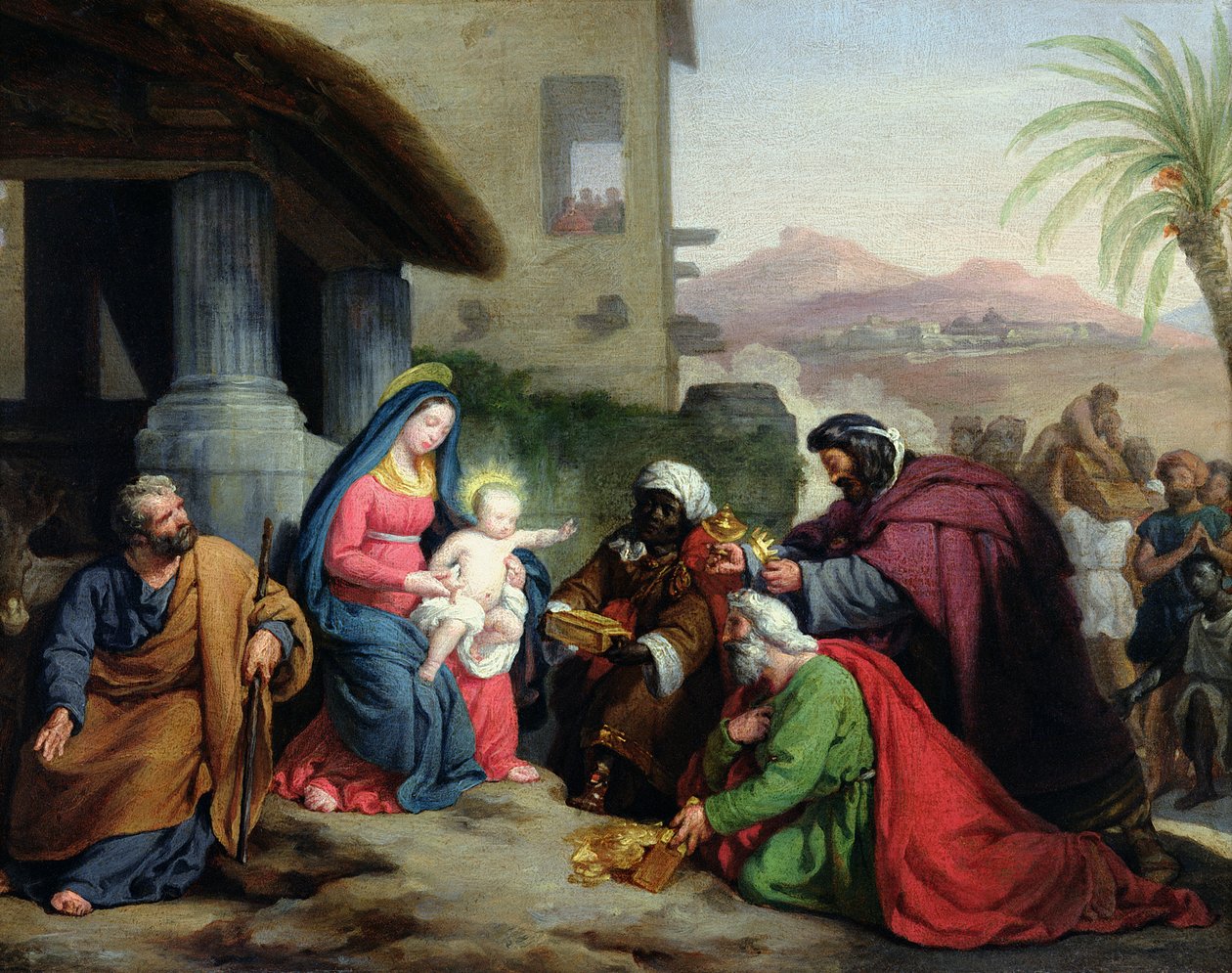Adoracja Trzech Króli, ok. 1833-36 autorstwa Jean Pierre Granger
