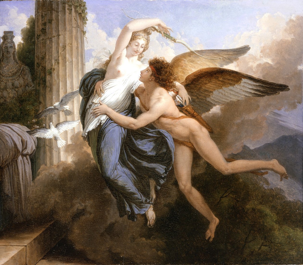 Spotkanie Kupidyna i Psyche, 1789-1792 autorstwa Jean Pierre Saint Ours